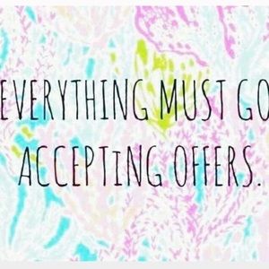 Closet clear out. ACCEPTING OFFERS